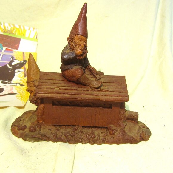 VTG 1986 TOM CLARK GNOMES, THE BRIDGE, LARGE FIGURE, VERY DETAILED - Picture 1 of 11
